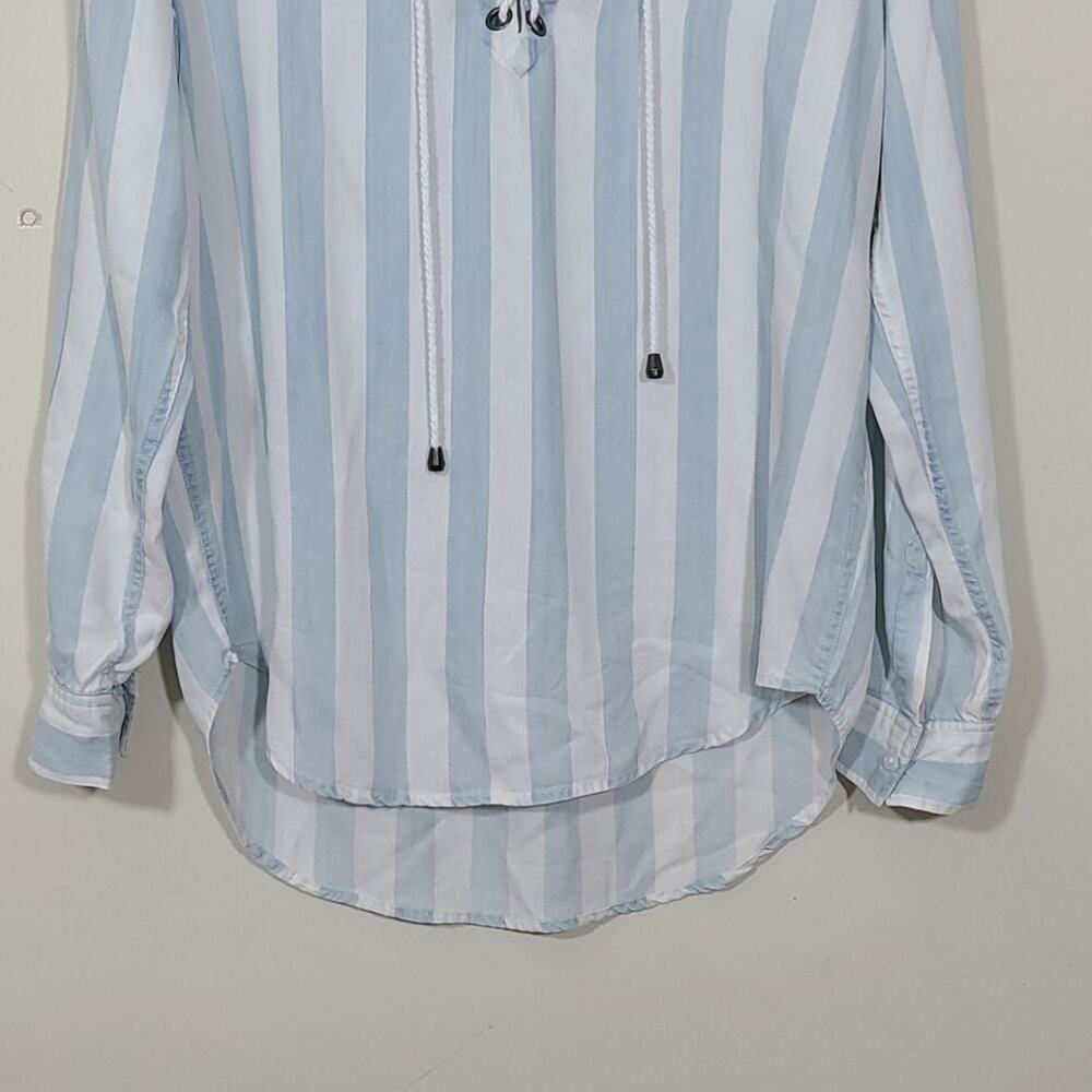 Rails Womens Uli Block Stripe Lace Up Pullover M - image 3